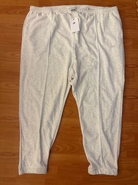 NWT Nike Slim Fit High Rise Gray Full Lngth Sweatpants FN2436-051 Women’s 3X $70